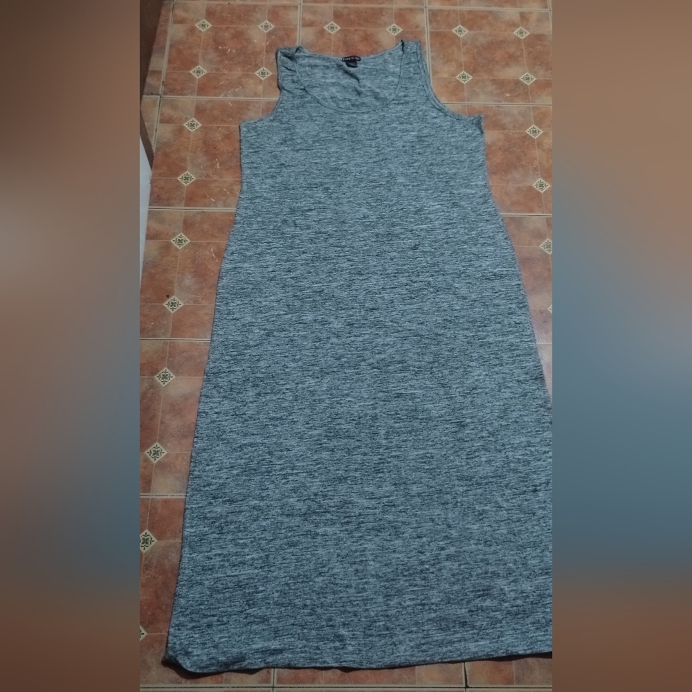 NWOT Grey Maxi Dress Size 3XL
